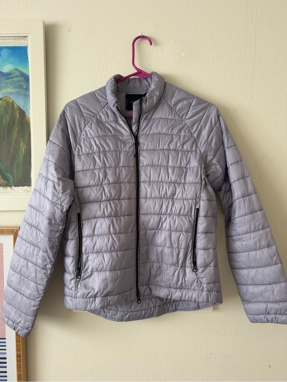 Everlane Light Lavender Quilted Jacket - Women's Lightweight Coat
